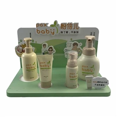Présentoir de produits de lavage pour bébé